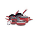 10-Piece Cookware Set - Red